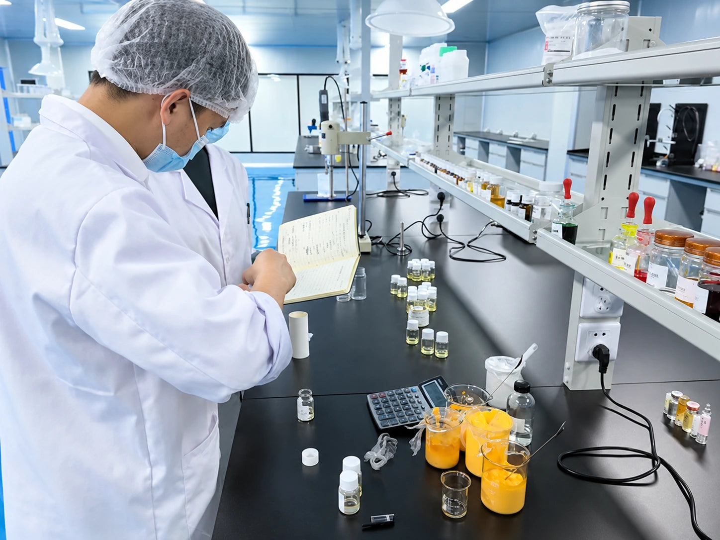 Formulation work and sample preparation in the laboratory