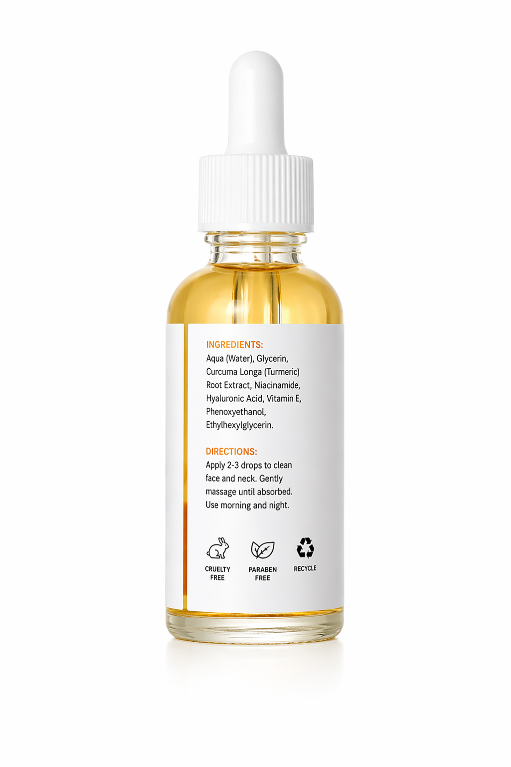 Turmeric Glow Serum – Lightweight Brightening & Hydrating Facial Oil (30ml)