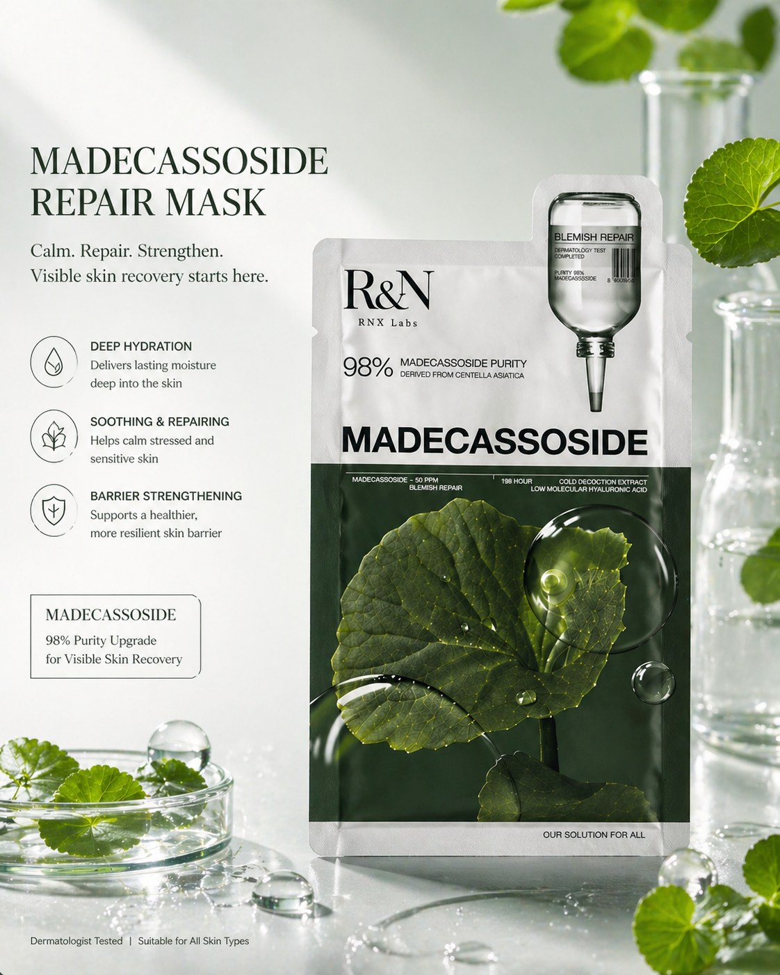 Madecassoside Cica Soothing Sheet Mask
