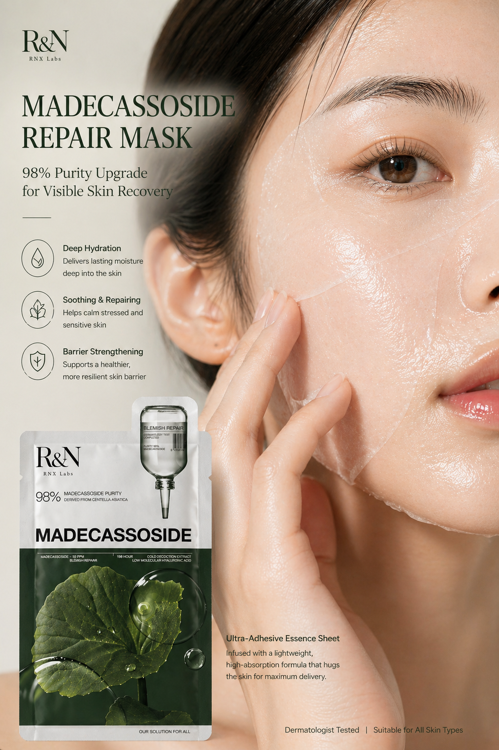 Madecassoside Cica Soothing Sheet Mask