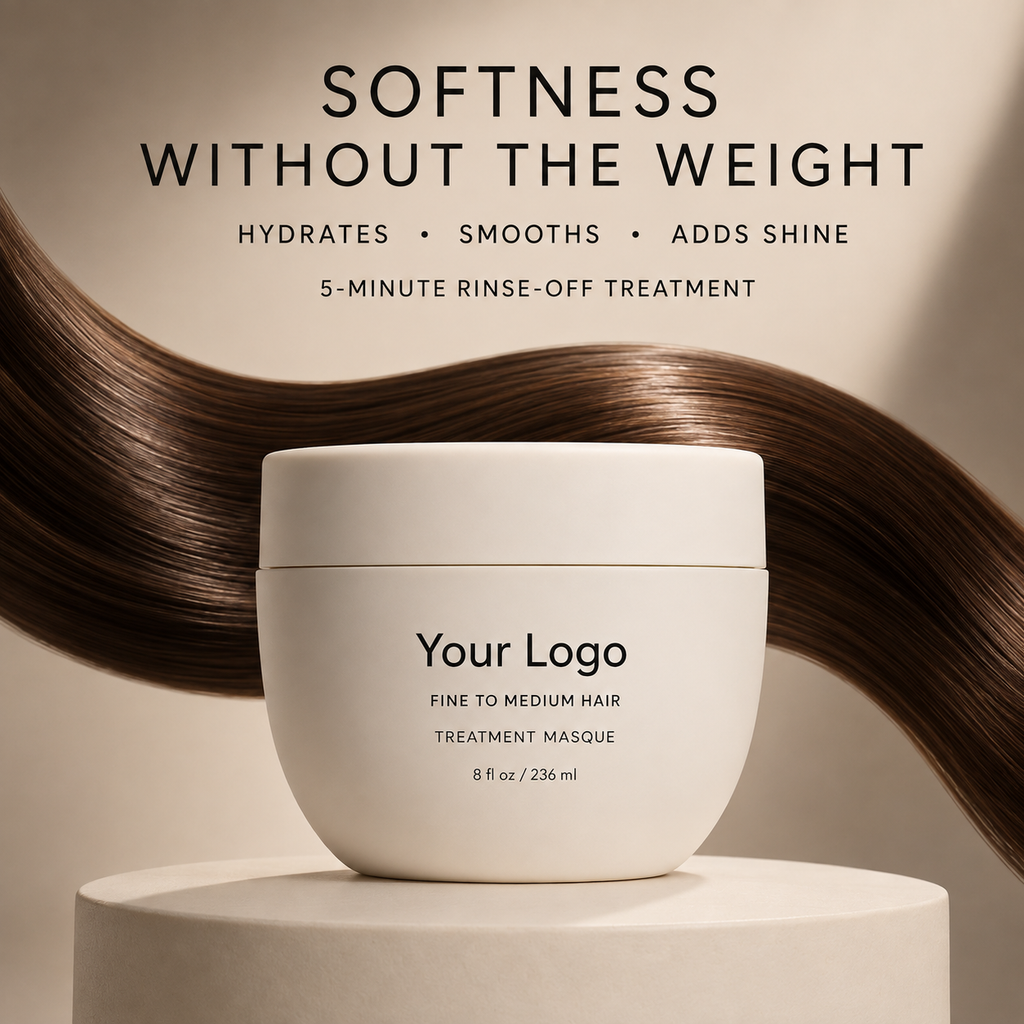 Private Label Fine to Medium Hair Mask 8 OZ