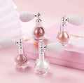 Custom body glitter shimmer spray with luxury atomizer bottle and fine gold sparkle for private label body care brands