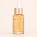 Custom saffron firming serum bottle for private label skincare development by RNX Labs