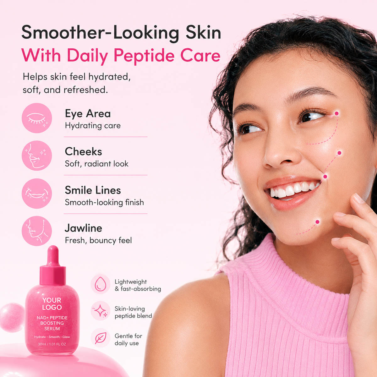 Custom NAD+ Peptide Boosting Serum 30ML