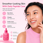 Pink NAD+ peptide boosting serum concept for K-beauty inspired private label skincare brands