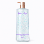 Custom niacinamide pearlescent gel body wash in a 25 fl oz pump bottle by RNX Labs