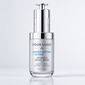 Copper Tripeptide + Ectoin Advanced Barrier Repair Serum in premium silver pump bottle