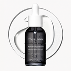 Private label Argireline peptide serum with Vitamin E in black dropper bottle by RNX Labs