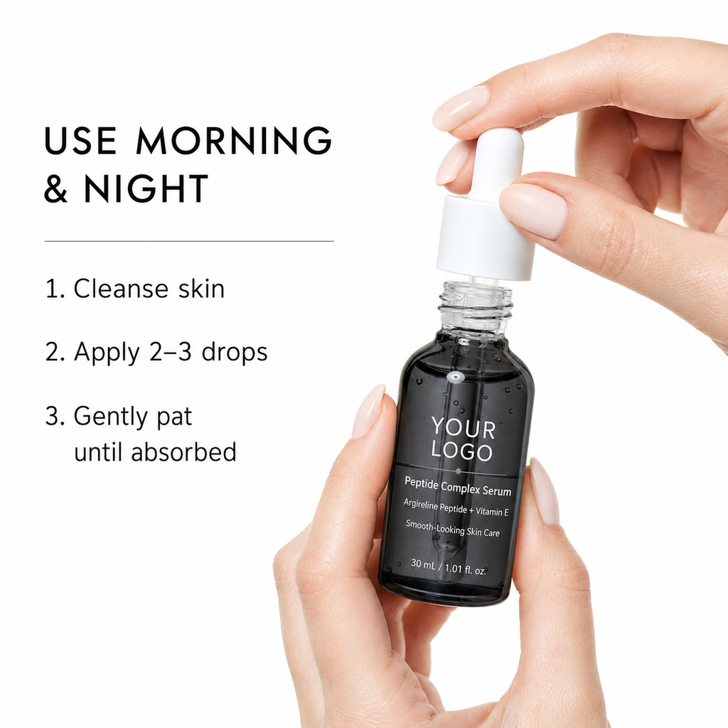 Argireline peptide serum manufacturer for OEM ODM skincare development