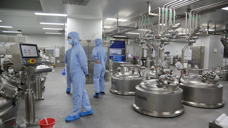 RNX Labs skincare filling and packaging line