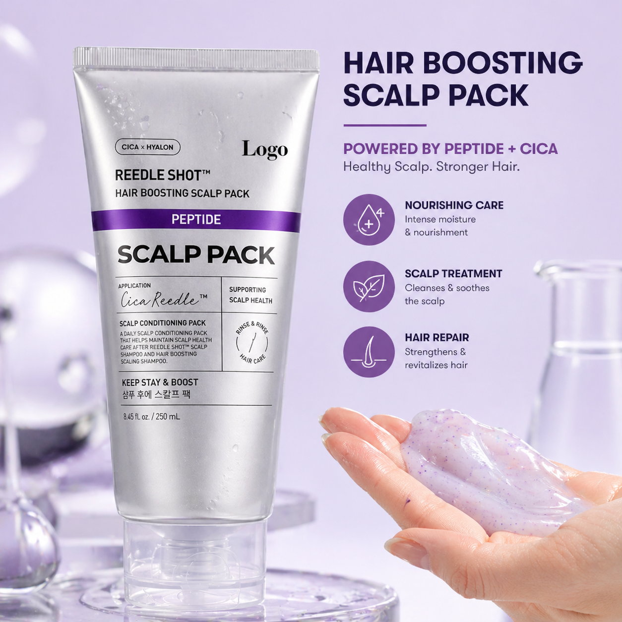 Peptide Scalp Treatment Mask | Cooling & Nourishing Scalp Pack for Balanced Scalp Care