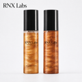 RNX Labs custom glow sunscreen mist concept with glass skin illuminating spray packaging for private label sun care brands