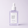 Purple peptide retinal serum bottle with 5-peptide complex for custom skincare brands