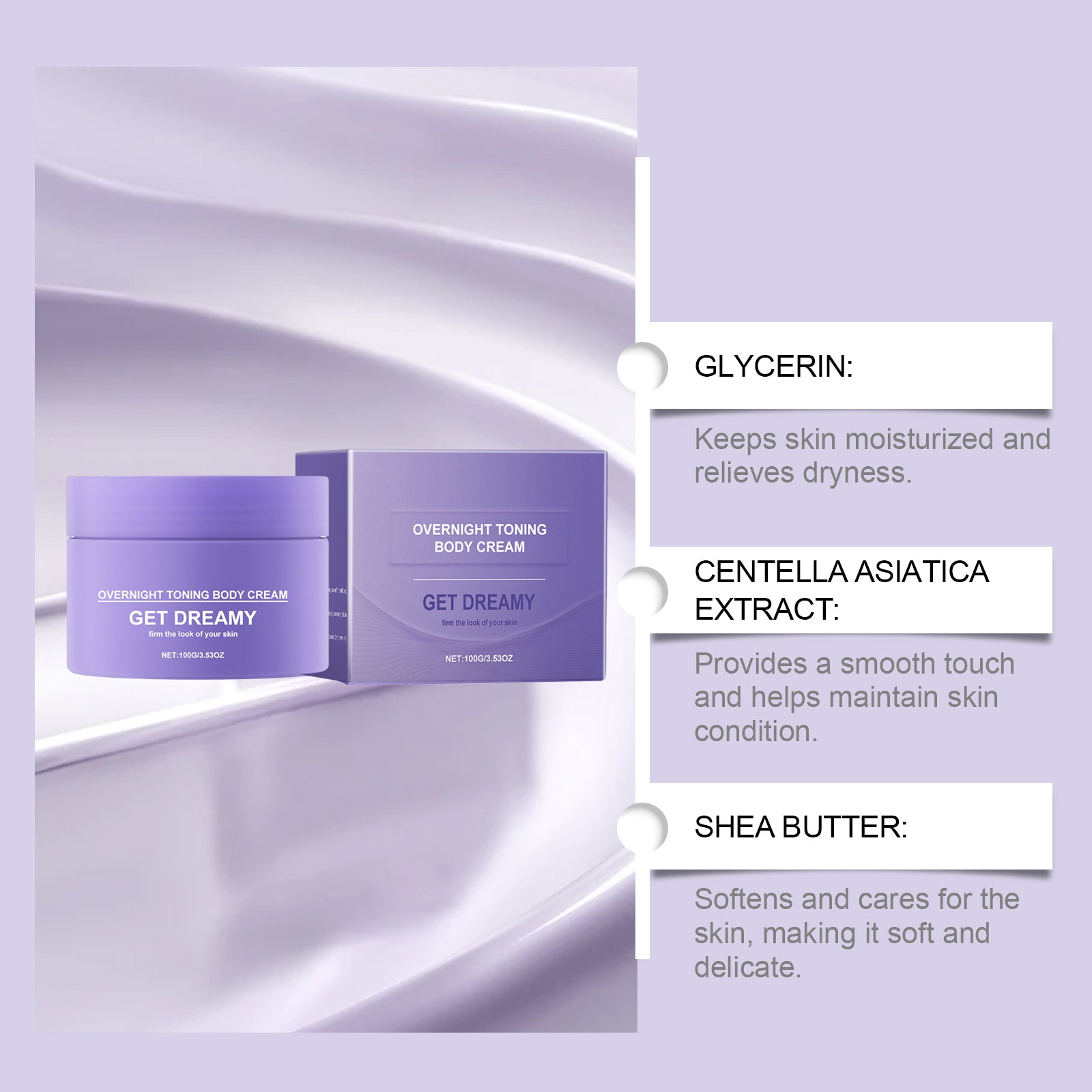 Get Dreamy Overnight Toning Body Cream 100g
