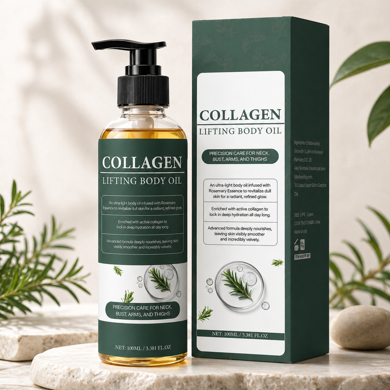Collagen Body Oil | Hydrating & Smoothing Body Oil for Dry Skin & Radiant Glow