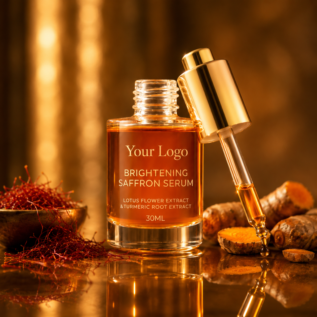 Custom Saffron Brightening Serum with Lotus & Turmeric 30ML