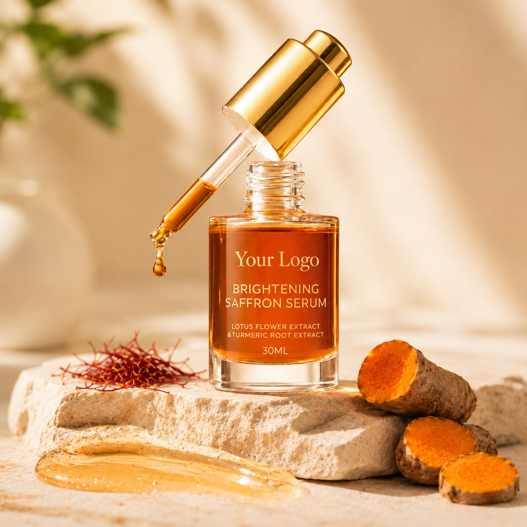 Custom Saffron Brightening Serum with Lotus & Turmeric 30ML