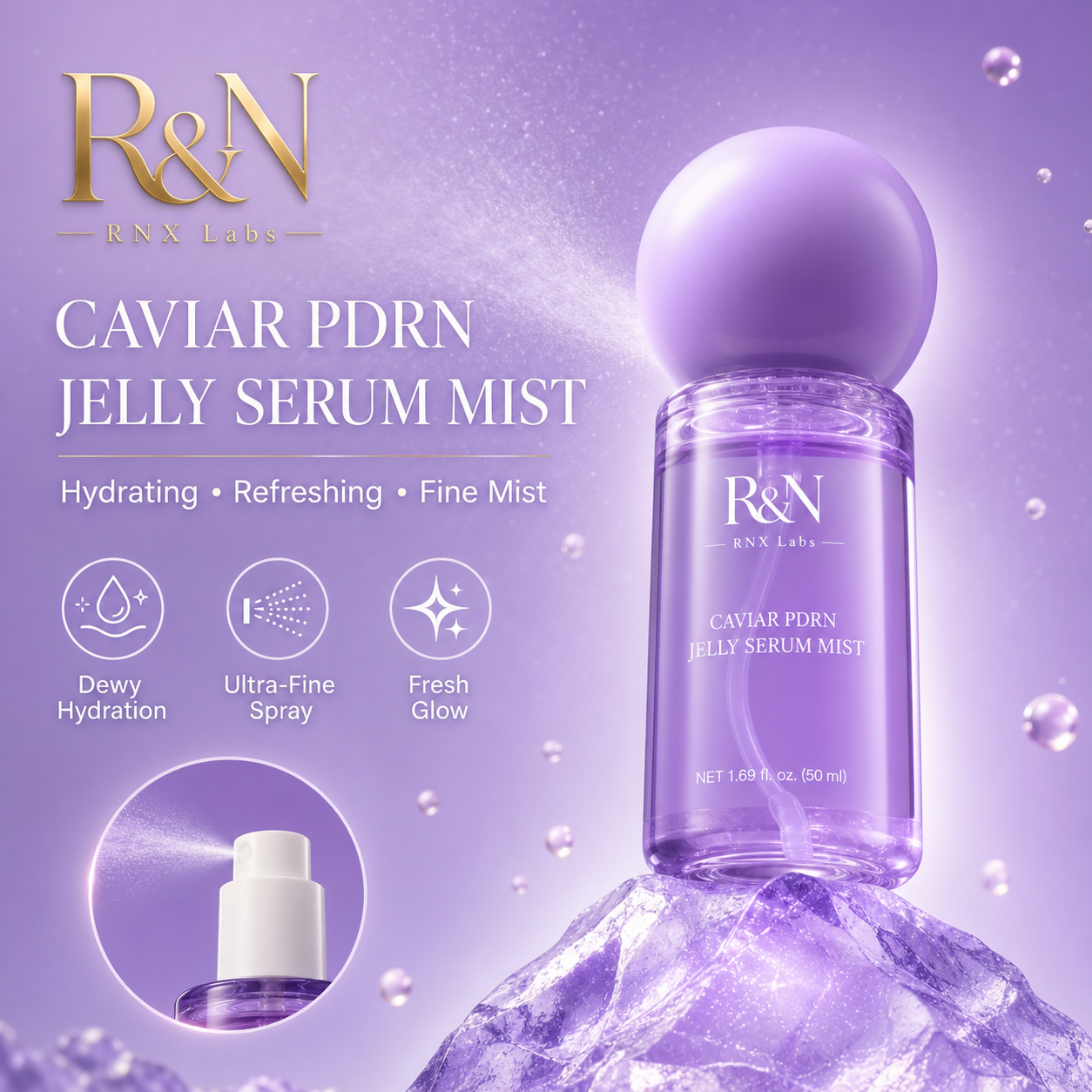Caviar PDRN Jelly Serum Mist – 50ml