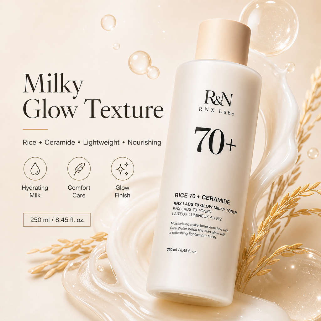 Rice 70 + Ceramide Glow Milky Toner – 250ml