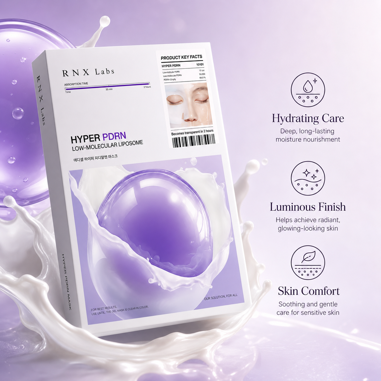 Hyper PDRN Low-Molecular Liposome Mask