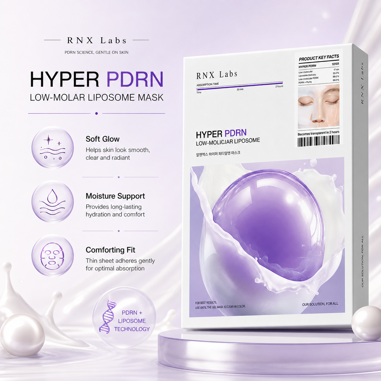 Hyper PDRN Low-Molecular Liposome Mask