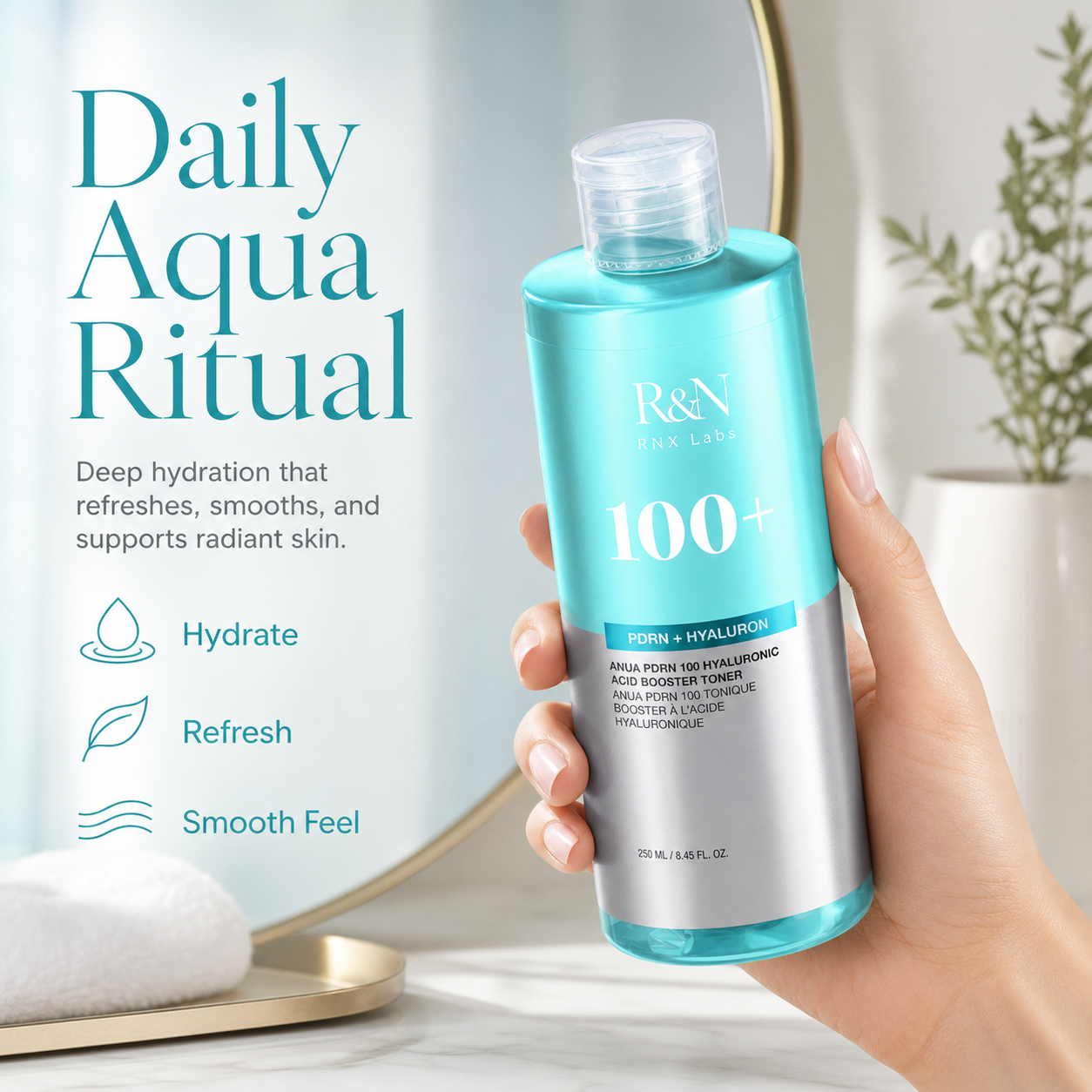 PDRN 100 Hyaluronic Acid Booster Toner – 250ml