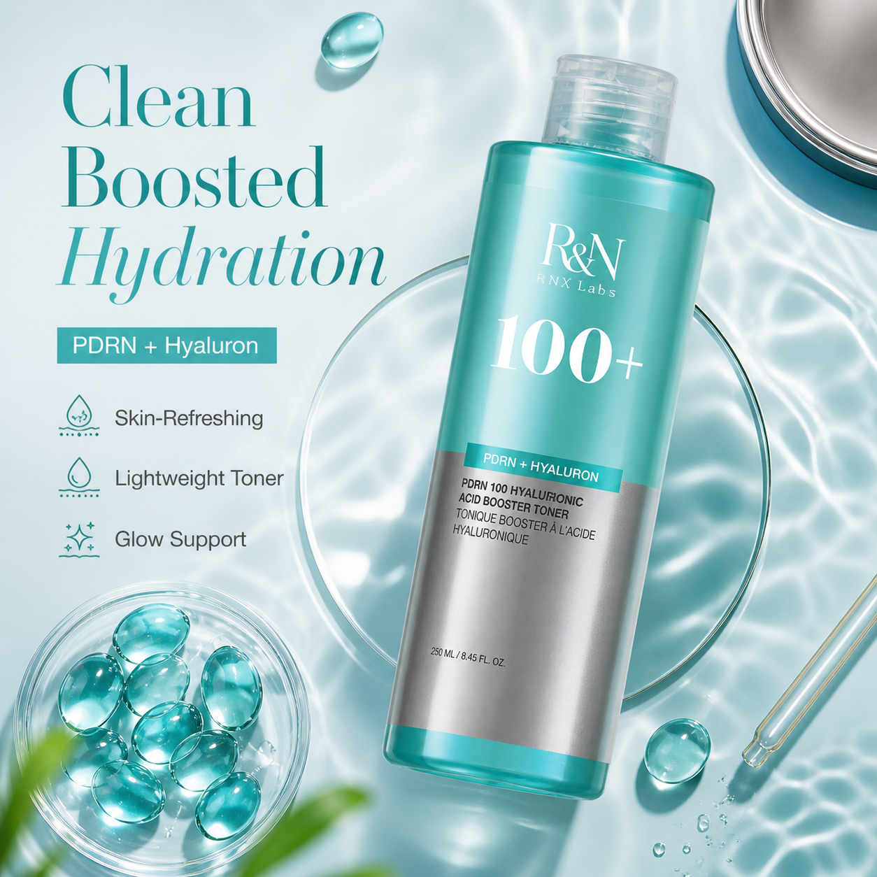 PDRN 100 Hyaluronic Acid Booster Toner – 250ml