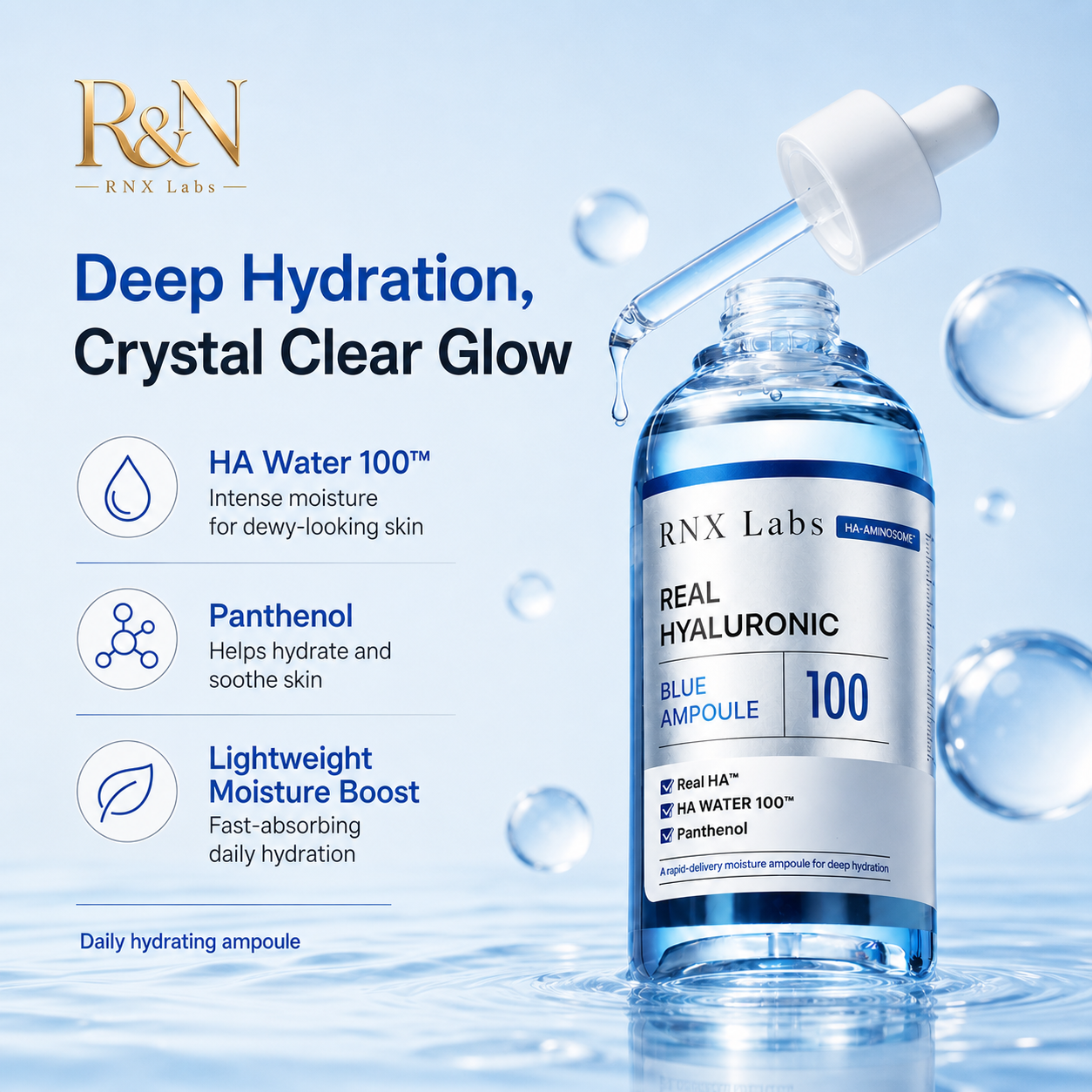 Real Hyaluronic Blue Ampoule 100 – 30ml