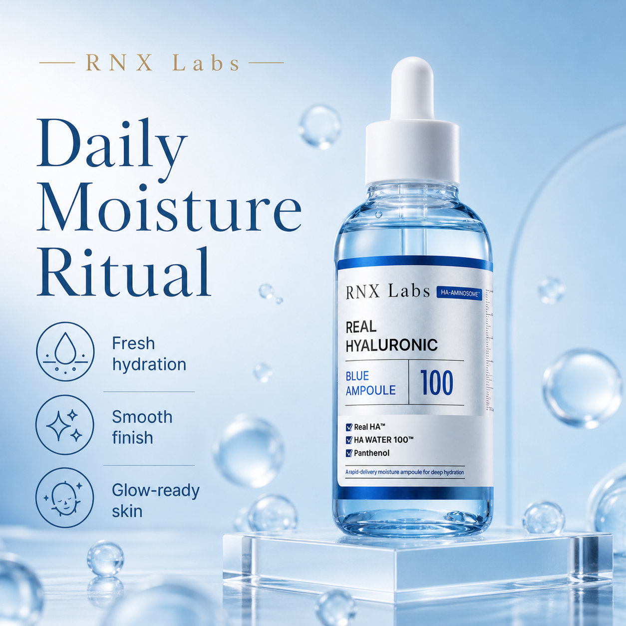 Real Hyaluronic Blue Ampoule 100 – 30ml
