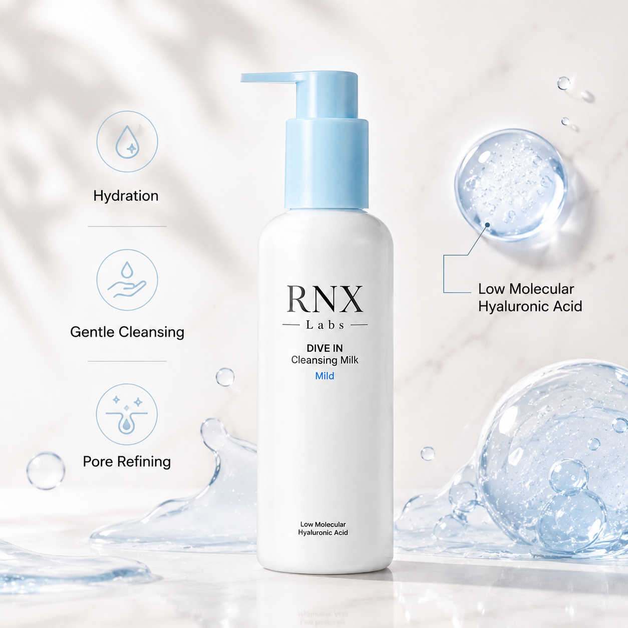 RNX Labs DIVE IN Cleansing Milk – Mild