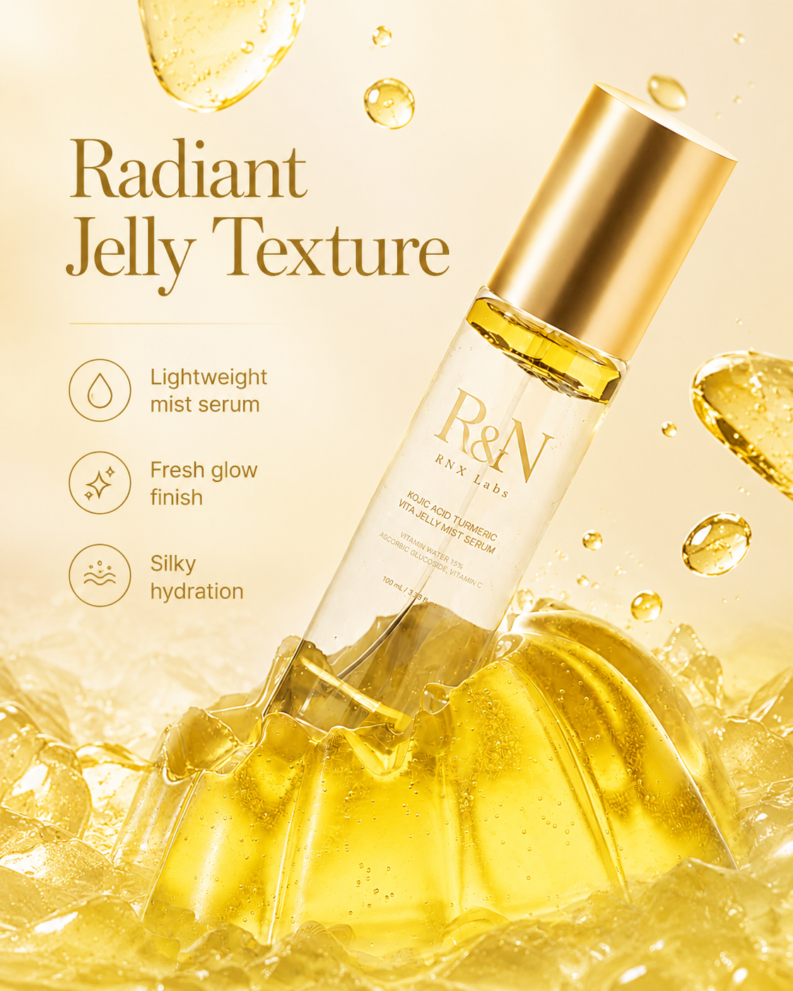 RNX Labs Kojic Acid Turmeric Vita Jelly Mist Serum