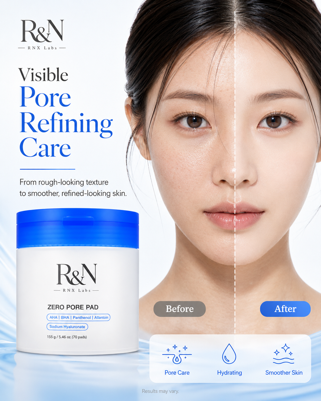 Custom AHA BHA Pore Care Face Pads 70 Pads