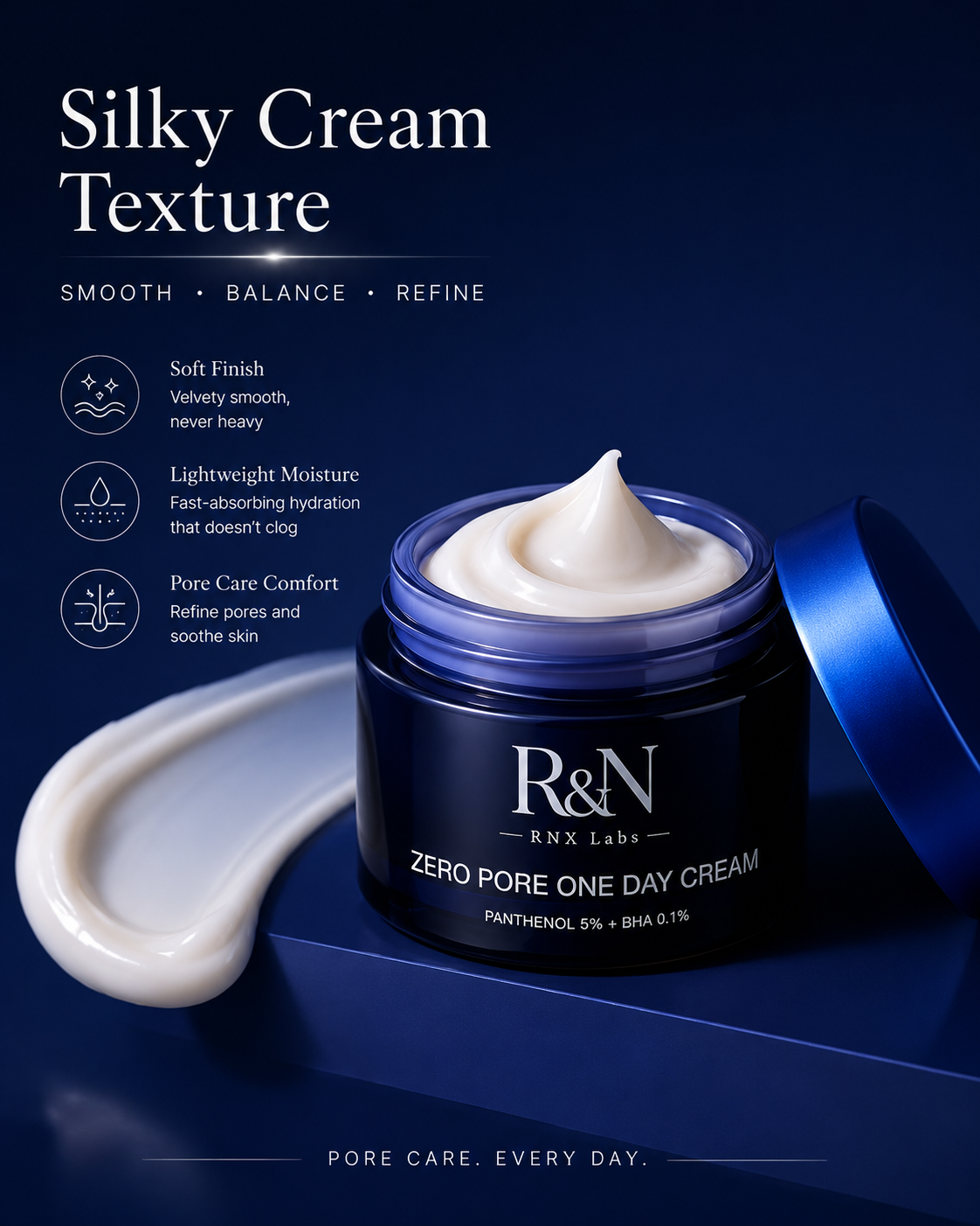 R&N Pore-Refining Daily Cream | Zero Pore One Day Cream
