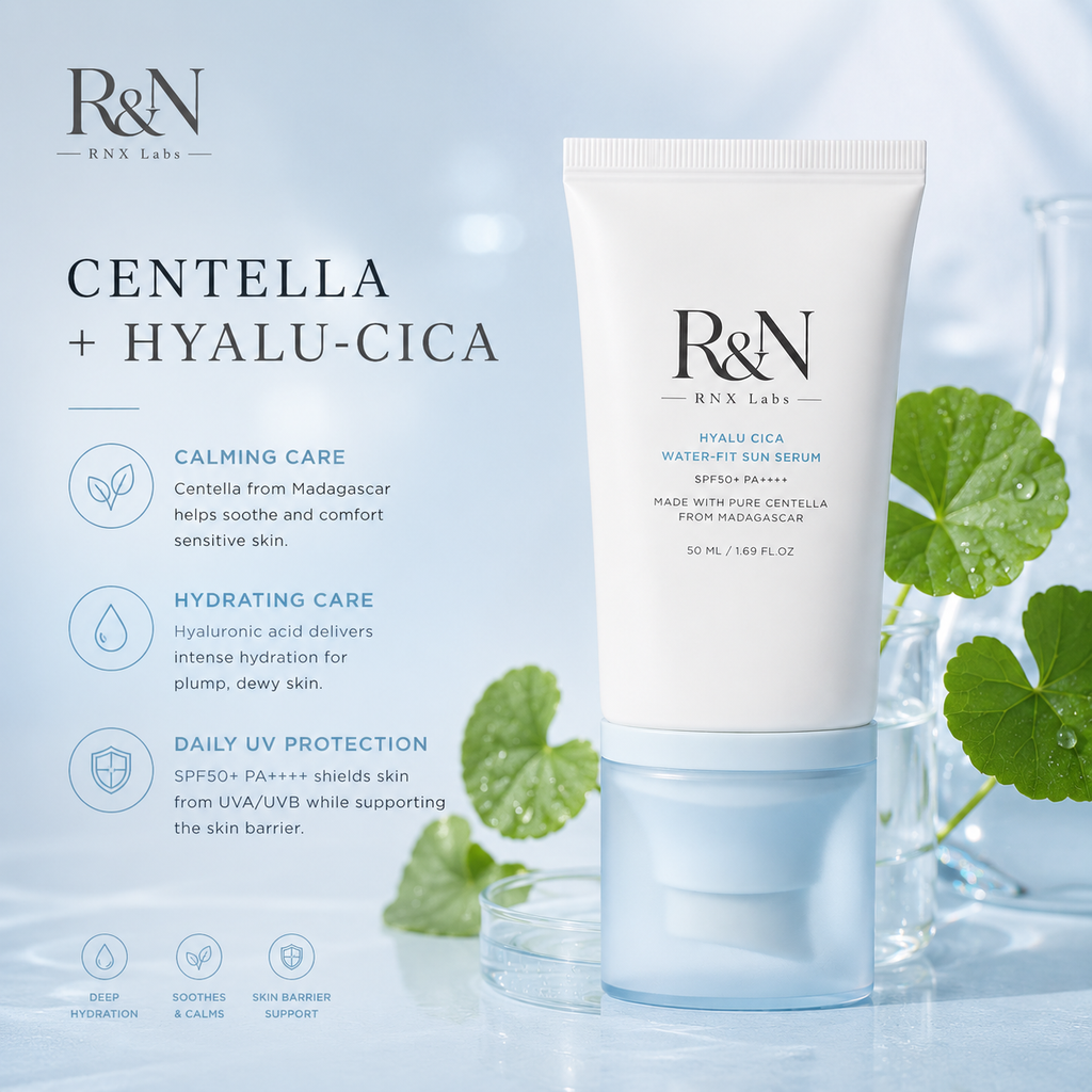 Hyalu Cica Water-Fit Sun Serum SPF50+ PA++++ – Lightweight Hydrating Sunscreen