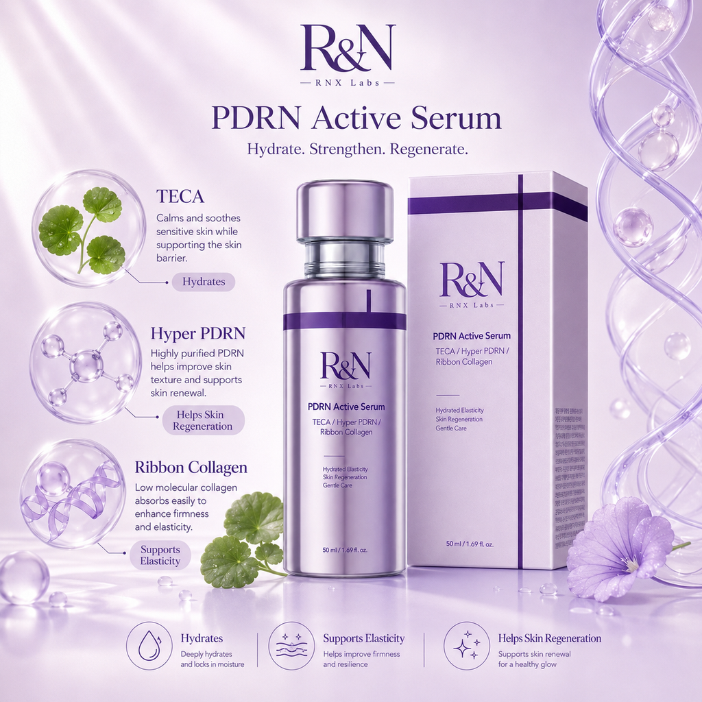 PDRN Active Serum – TECA, Hyper PDRN & Ribbon Collagen for Skin Regeneration