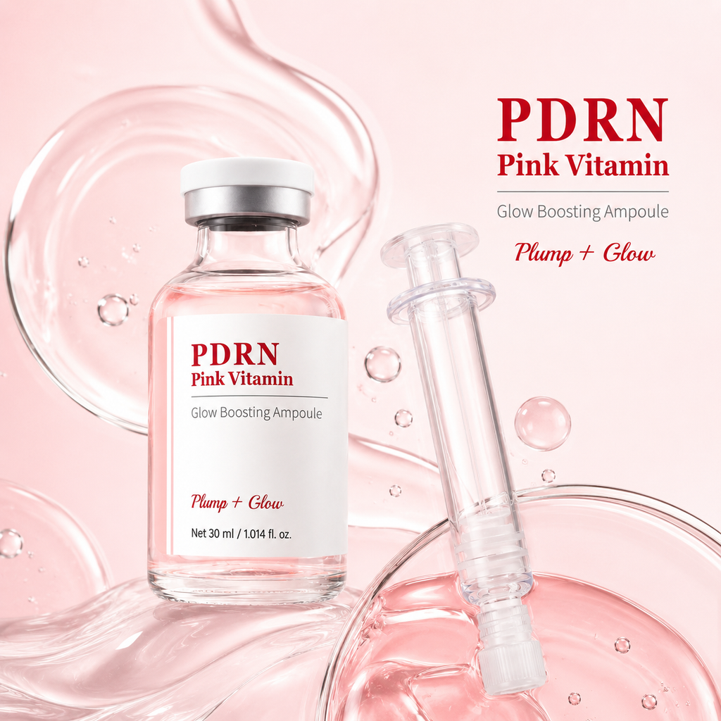 PDRN Pink Vitamin Multi-Peptide Glow Ampoule 30ml