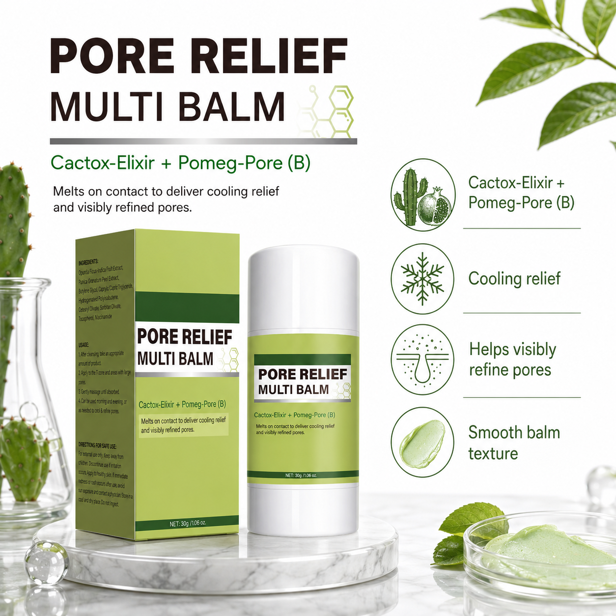 Pore Relief Multi Balm with Cactox-Elixir & Pomeg-Pore 30g
