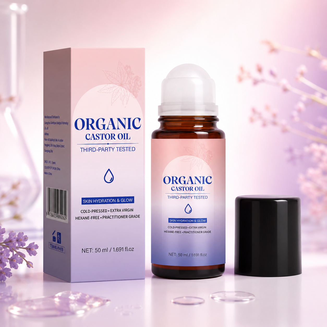 Cold-Pressed Castor Oil Hydration & Glow Facial Oil 50ml