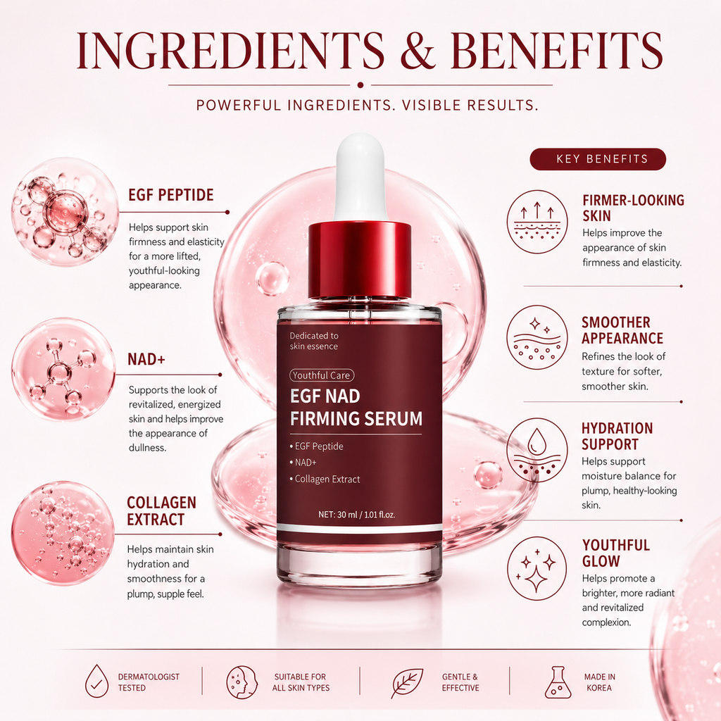 EGF NAD Firming Face Serum with Collagen Extract 30ml