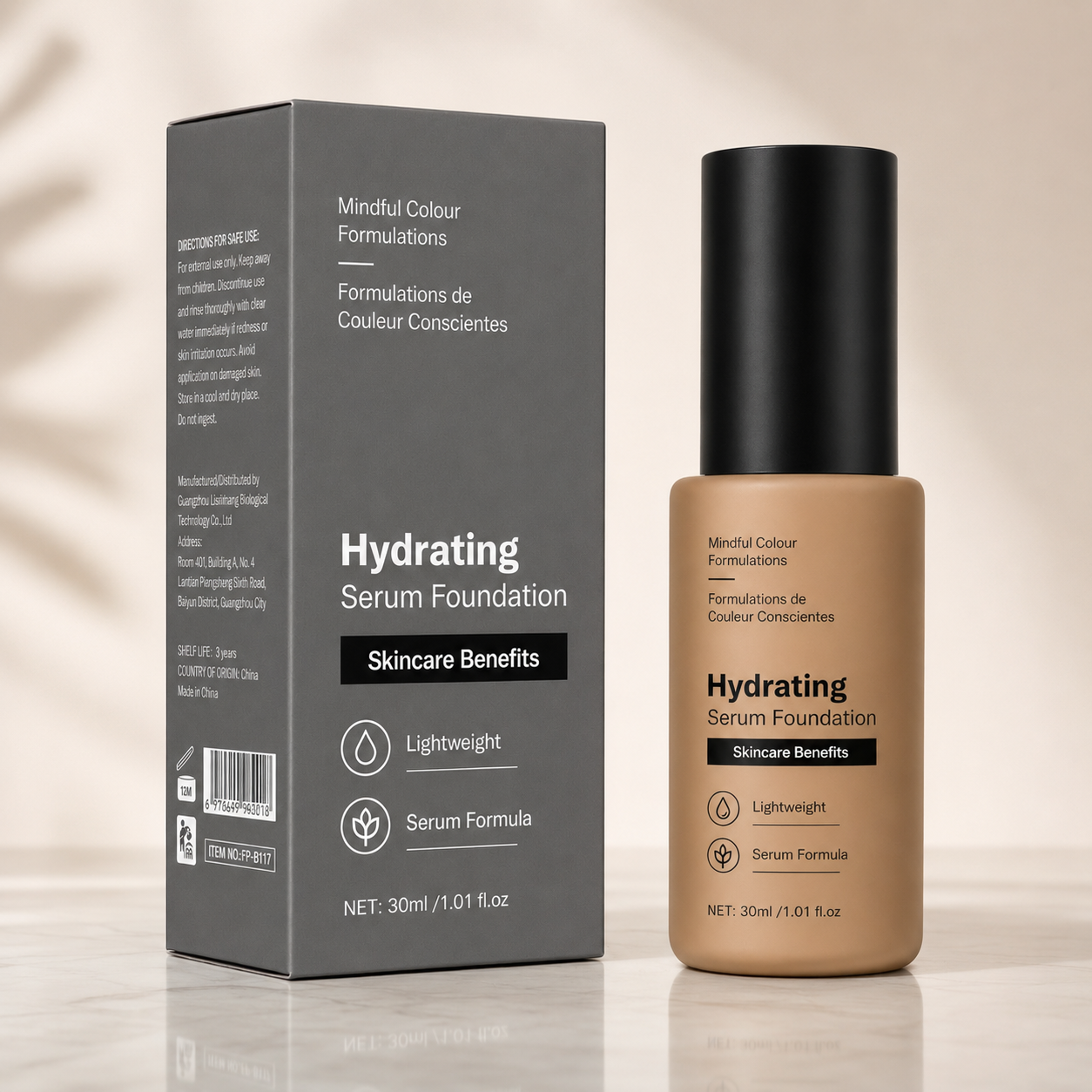 Hydrating Serum Foundation Lightweight Base Makeup 30ml