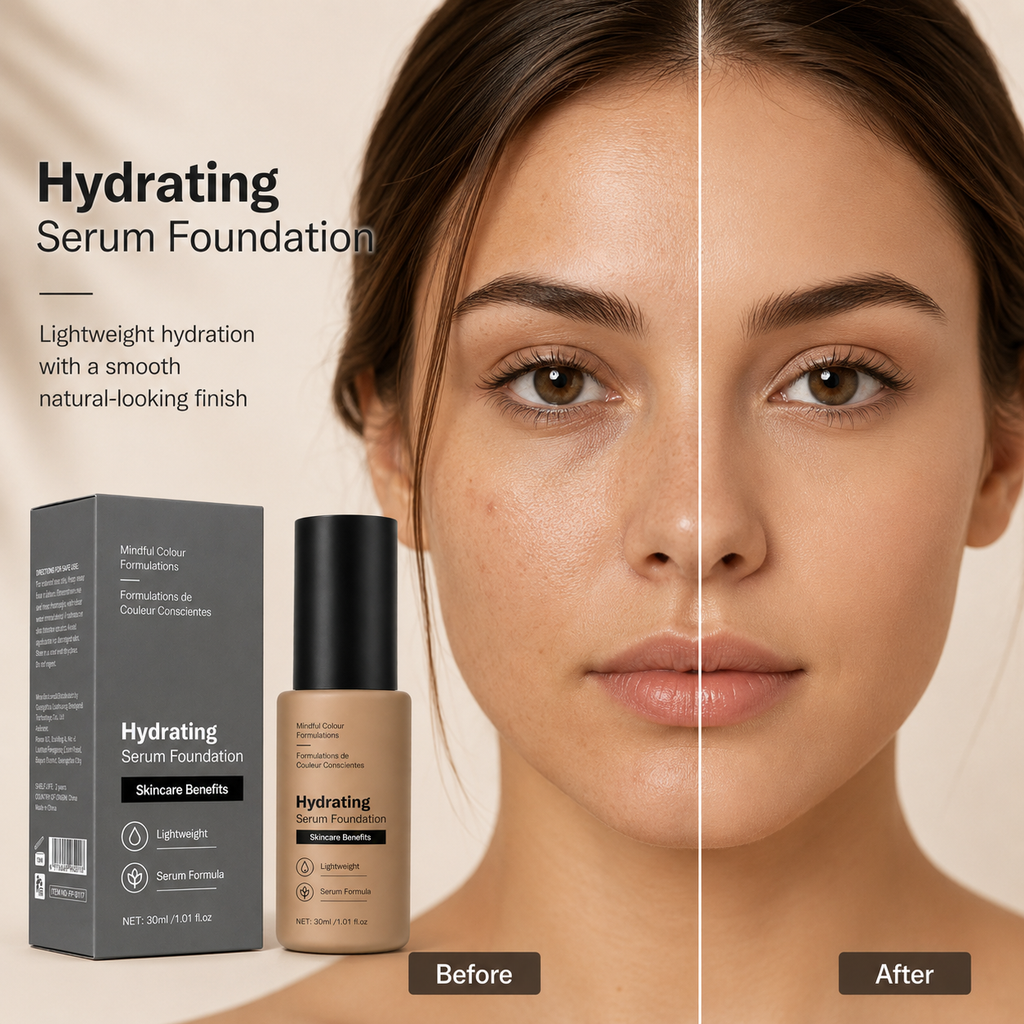 Hydrating Serum Foundation Lightweight Base Makeup 30ml