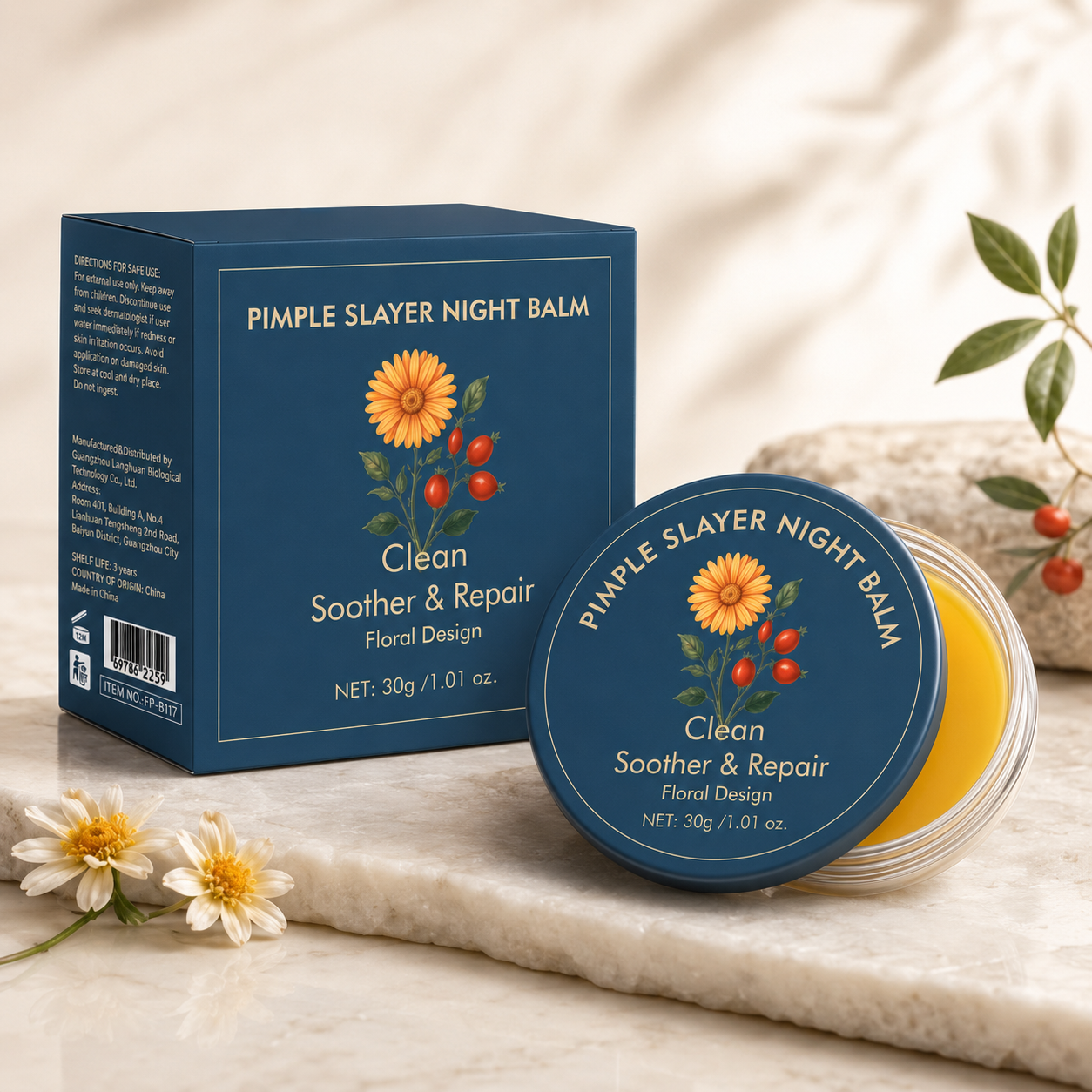 Clarifying Soothing Night Balm for Blemish-Prone Skin 30g