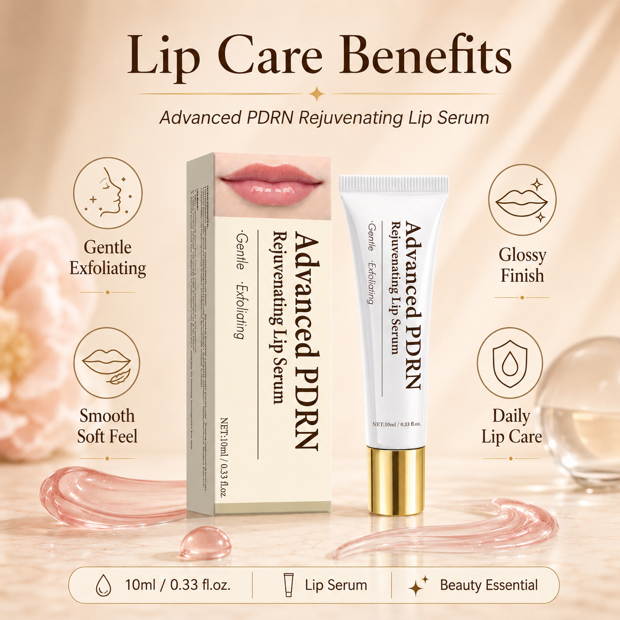 Advanced PDRN Gentle Exfoliating Lip Serum 10ml