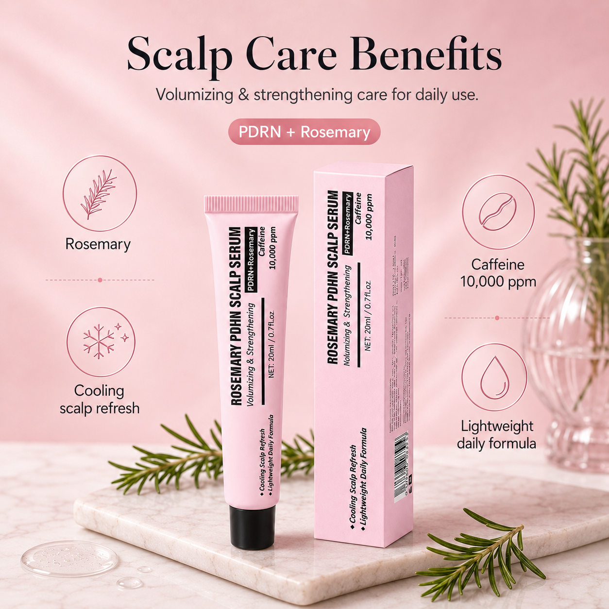 Rosemary PDRN Scalp Serum with Caffeine 10,000ppm 20ml