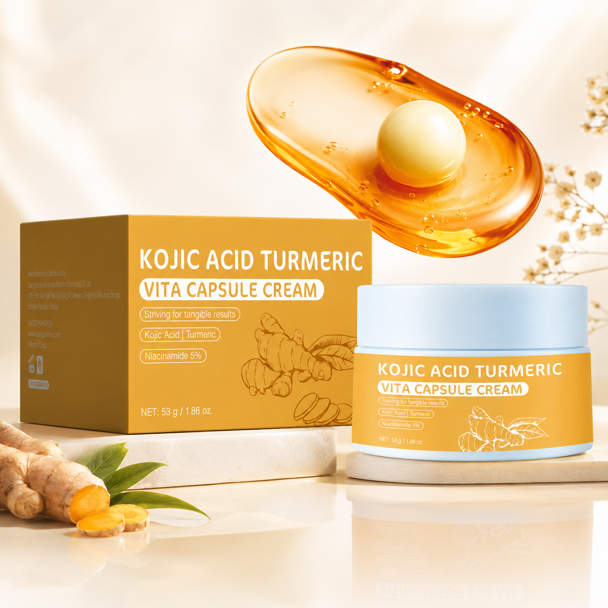 Kojic Acid Turmeric Vita Capsule Cream with Niacinamide 5% 53g