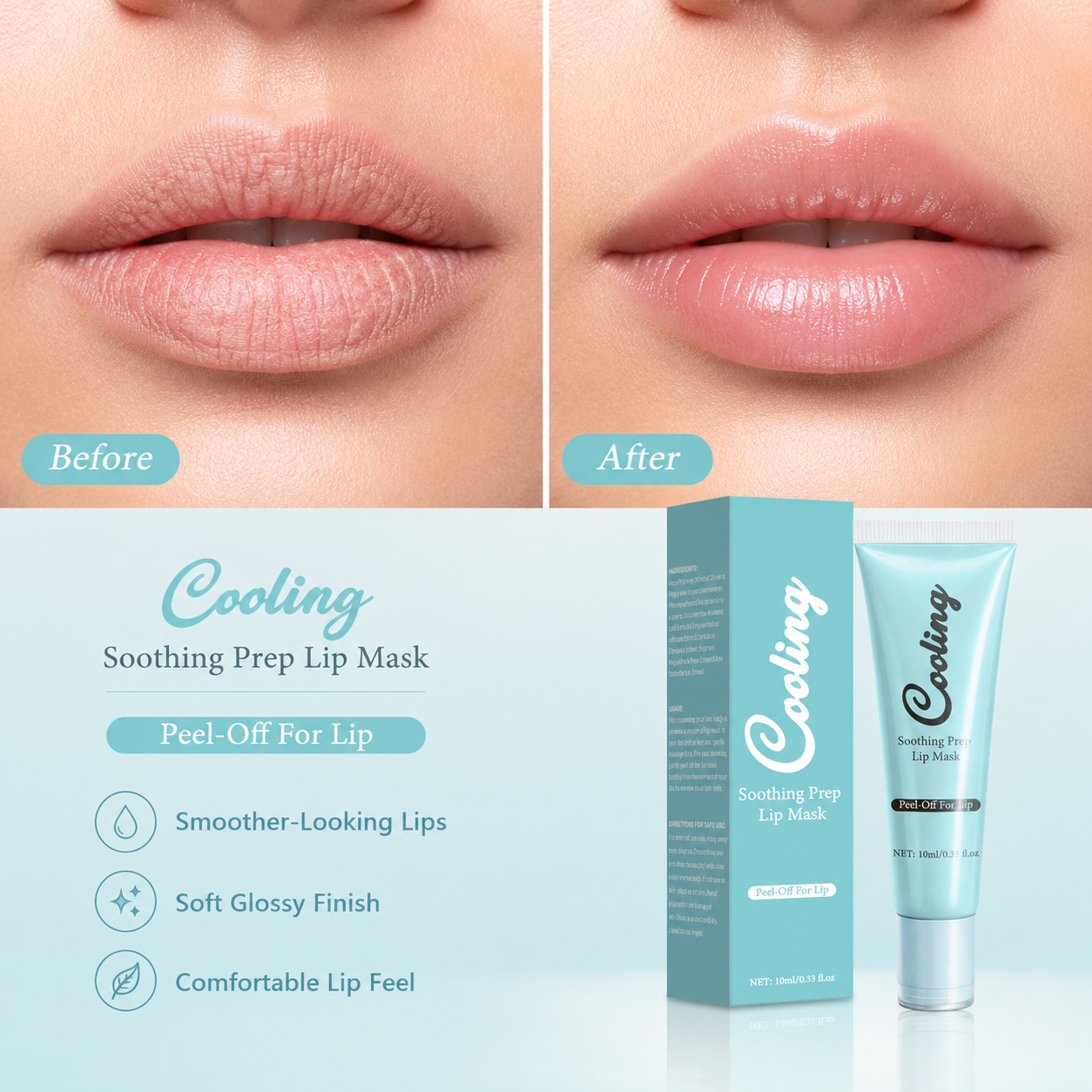 Cooling Soothing Prep Peel-Off Lip Mask 10ml