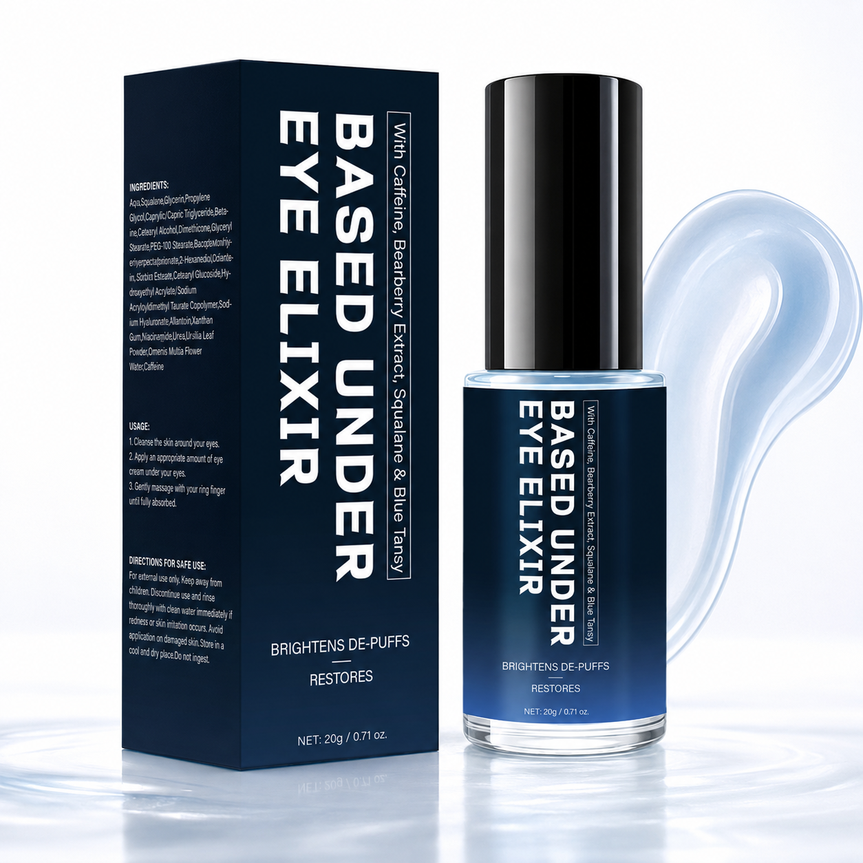 Caffeine Under Eye Elixir with Bearberry, Squalane & Blue Tansy 20g