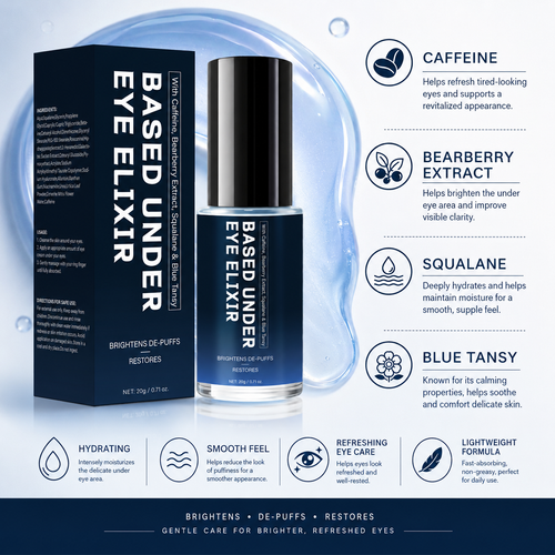 Caffeine Under Eye Elixir with Bearberry, Squalane & Blue Tansy 20g