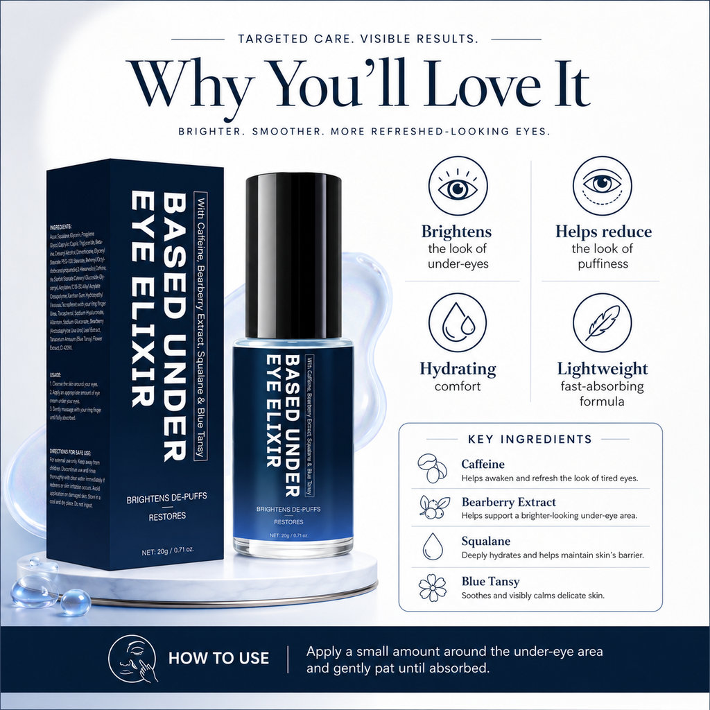 Caffeine Under Eye Elixir with Bearberry, Squalane & Blue Tansy 20g
