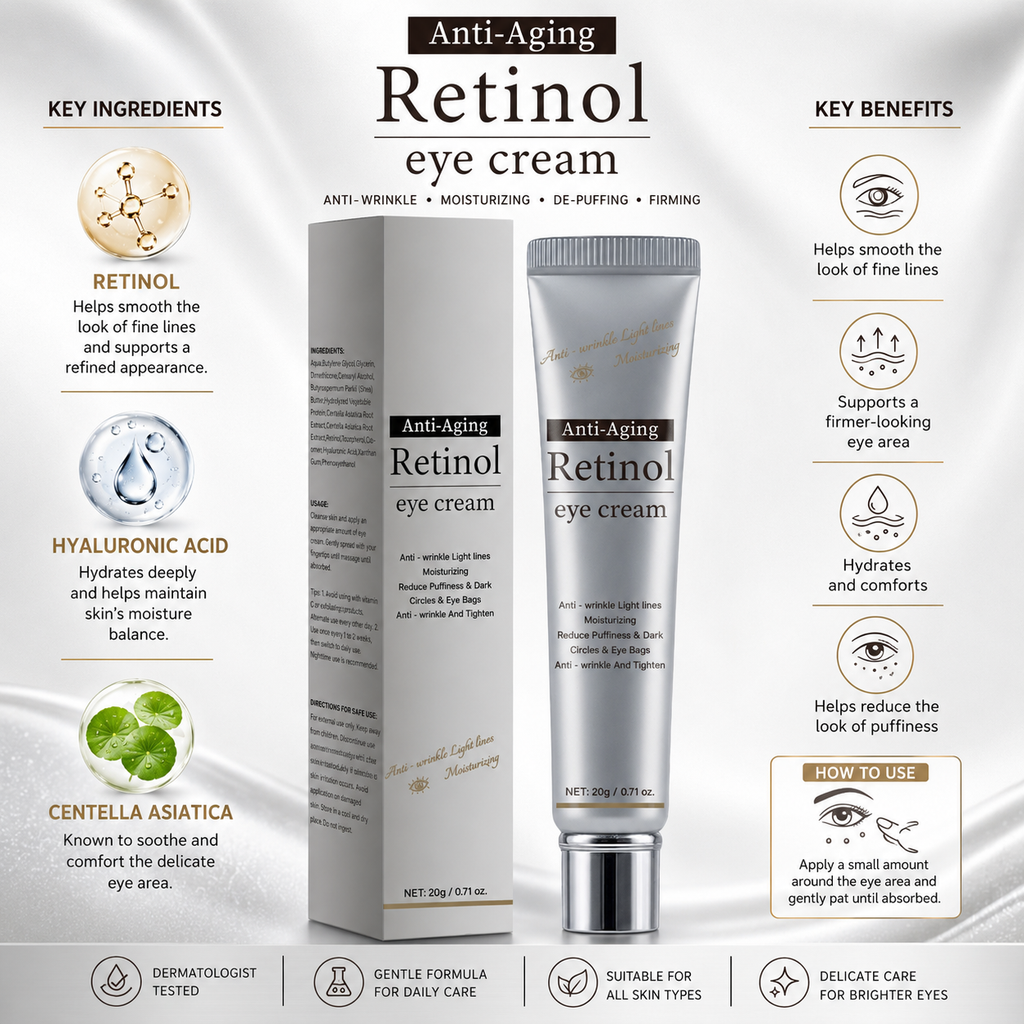 Retinol Eye Cream for Fine-Line Look Care 20g